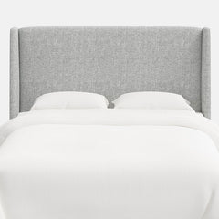 Gramercy Textured Linen Headboard - Pumice, Queen