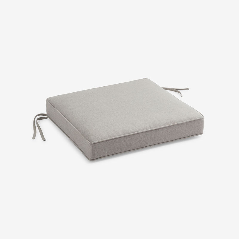 Replacement Boxed Edge Chair Cushion - Silver, 16 in. x 15 in.