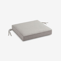 Replacement Boxed Edge Chair Cushion - Silver, 16 in. x 15 in.