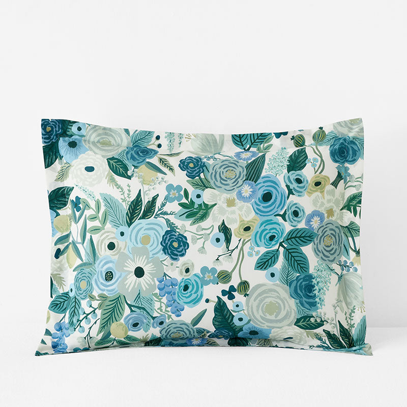 Garden Party Classic Cool Cotton Percale Sham - Teal, Standard