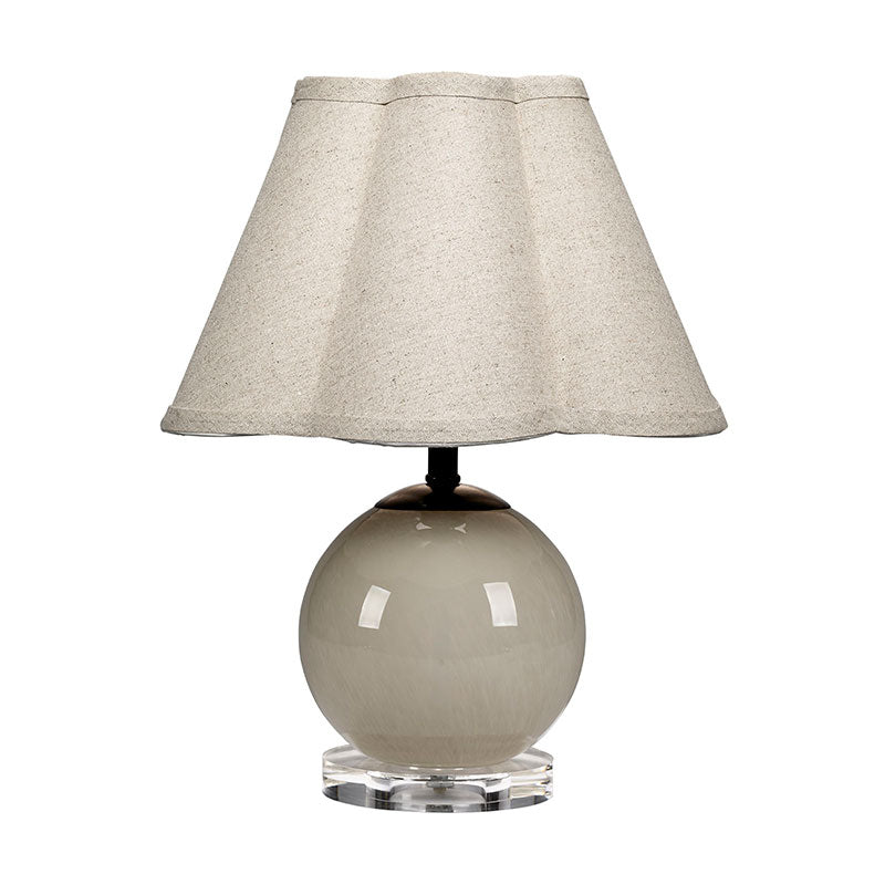 Handblown Glass Table Lamp - Taupe