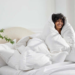 Luxe Royal Down Alternative Light Warmth Comforter - White, Full/Queen