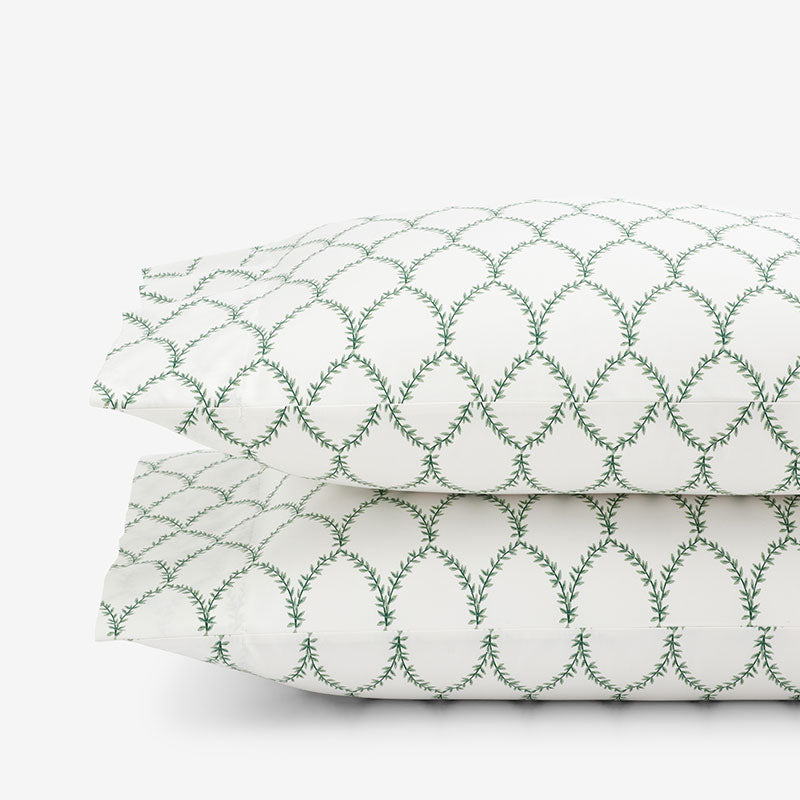 Laurel Classic Smooth Sateen Pillowcase Set - Sage, King