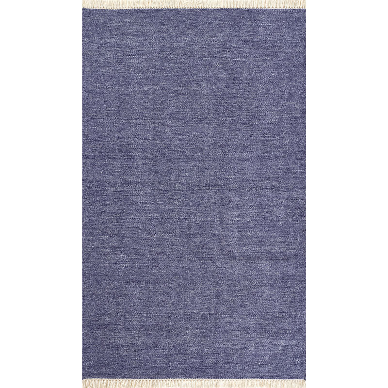 Handwoven Textured Performance Rug - Denim, 5' x 8'