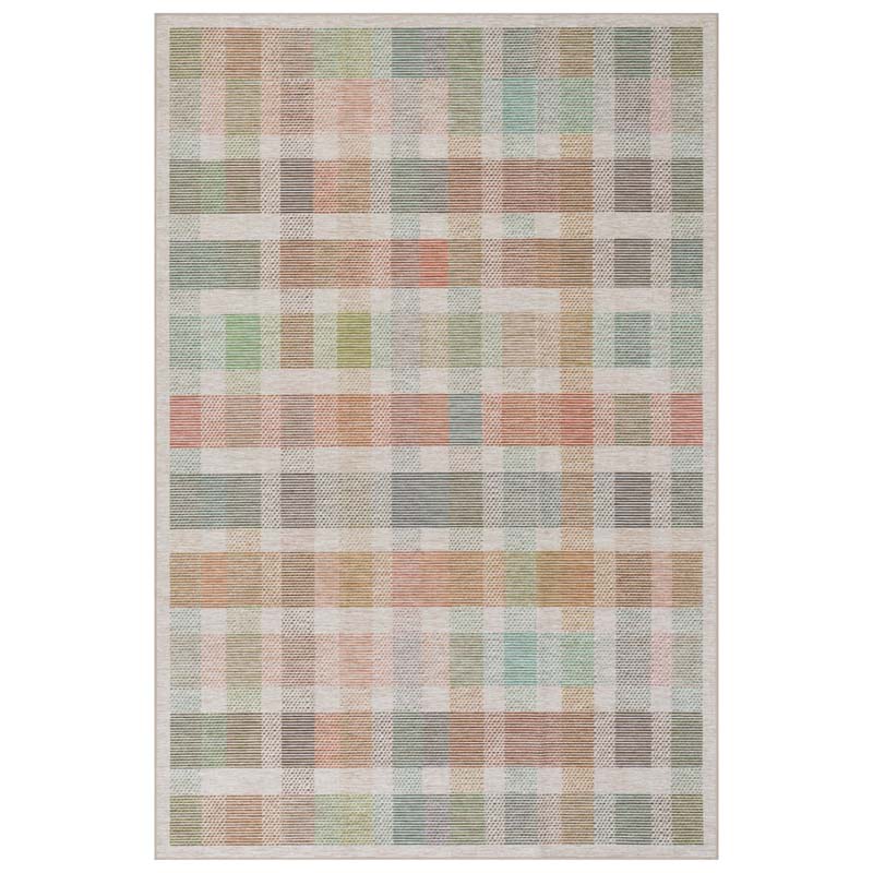 Chanan Farmhouse Plaid Washable Rug - Multi, 2' 6" x 8' Runner