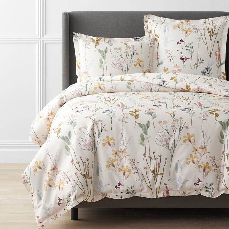 Peyton Premium Smooth Sateen Duvet Cover - Multi, Full/Queen