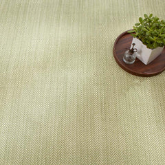 Herringbone Handwoven Cotton Rug - Sage, 6' x 9'