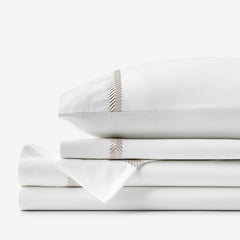 Hewett Luxe Smooth Egyptian Cotton Sateen Bed Sheet Set - Taupe, Cal King