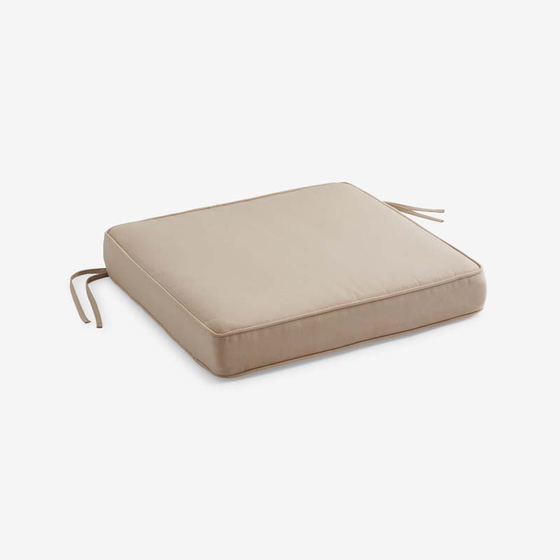 Rain Boxed Edge Replacement Chair Cushion - Antique Beige, 16 in. x 15 in.