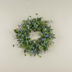 Blue Wildflower Wreath