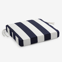 Replacement Boxed Edge Chair Cushion - Cabana Midnight, 21 in. x 19 in.