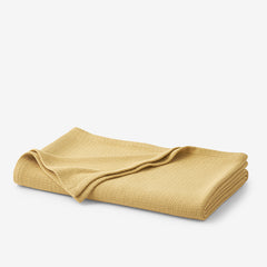 Cotton Weave Blanket - Butterscotch, Full/Queen