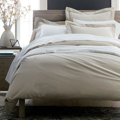 Premium Smooth Supima® Cotton Wrinkle-Free Sateen Fitted Bed Sheet - Cloud, Deep Pocket Queen