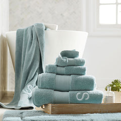 Regal Egyptian Cotton Hand Towel - Spa Green