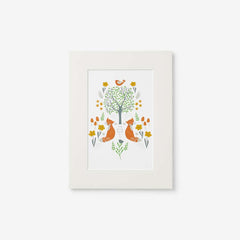Forest Animals Wall Art - Orange