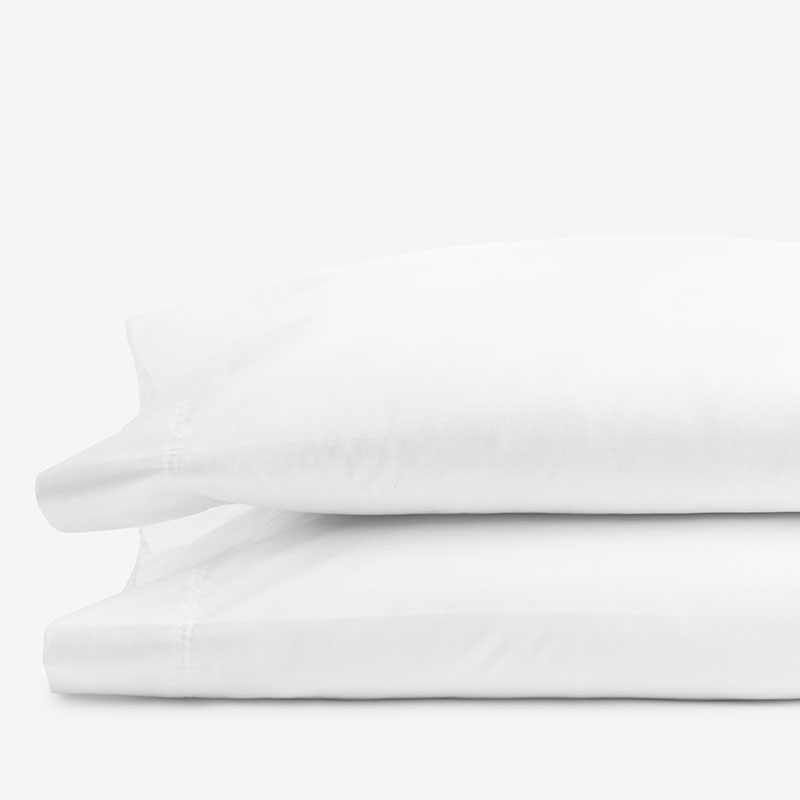 Classic Smooth Rayon Made From Bamboo Sateen Pillowcase Set - White, Standard
