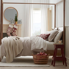 Classic Ultra-Cozy Cotton Velvet Flannel Solid Duvet Cover - Oatmeal, Full