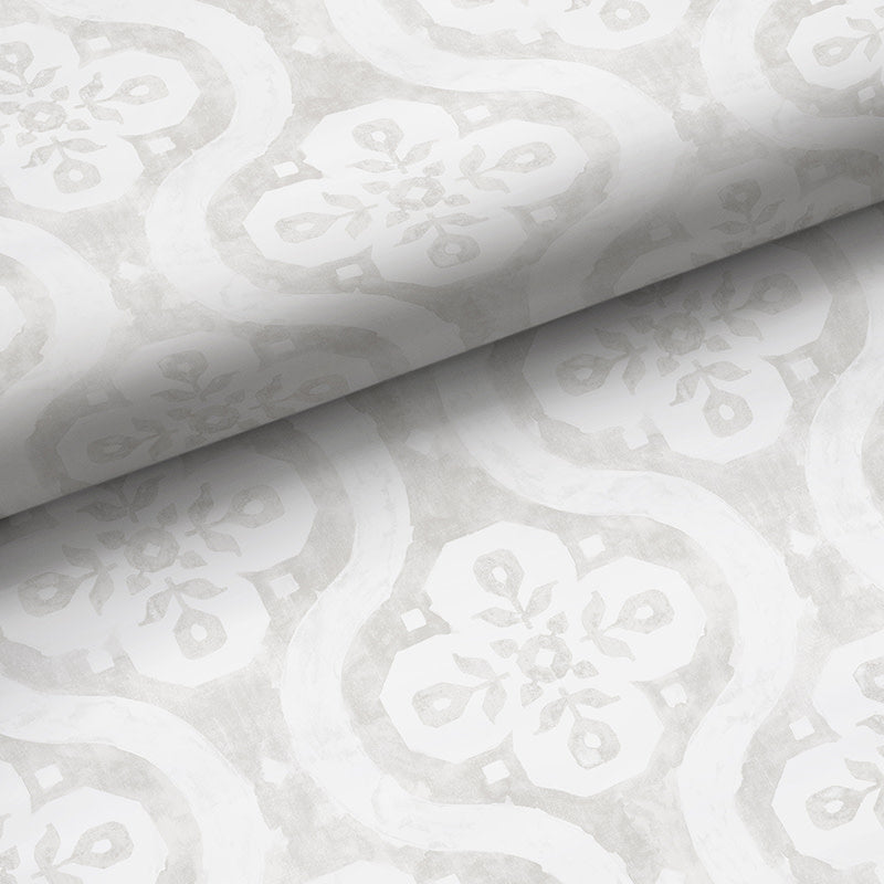 Chateau Removable Wallpaper - Platinum, Panel