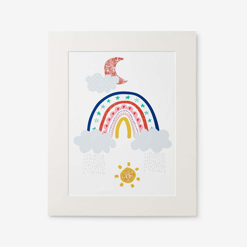Magical Rainbows Wall Art - Navy