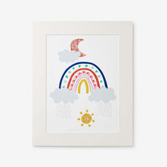 Magical Rainbows Wall Art - Navy