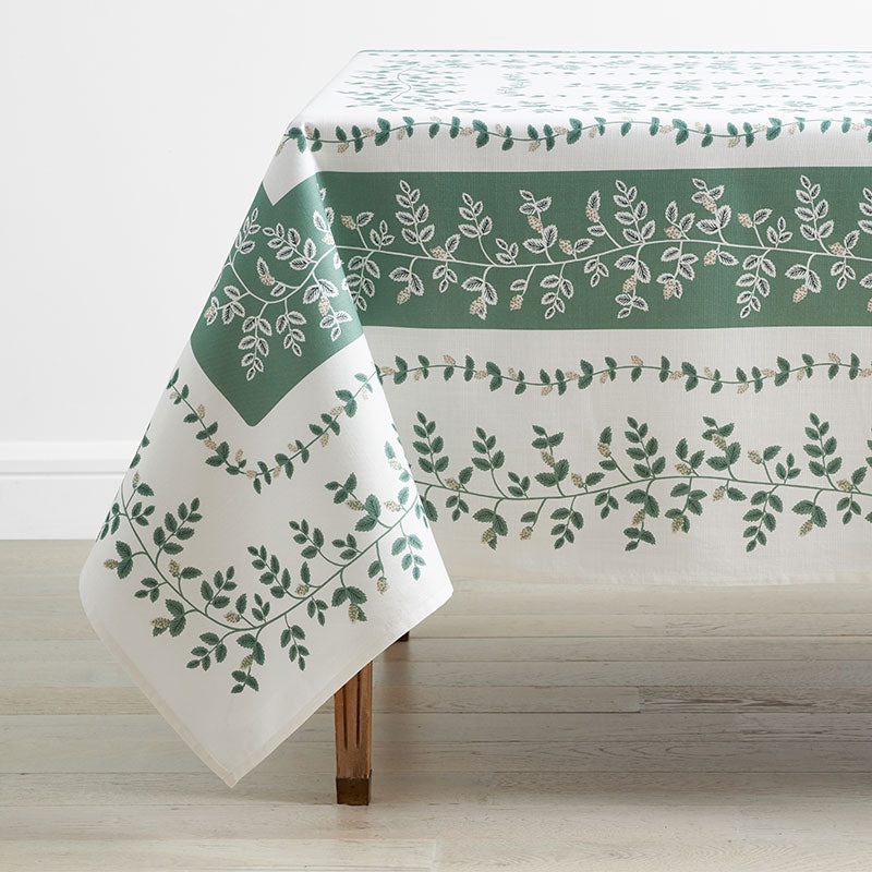 Climbing Vines Tablecloth - Green, 70 in. x 120 in.
