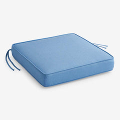 Rain Boxed Edge Replacement Chair Cushion - Air Blue, 20 in. x 20 in.
