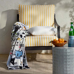 Deep Seat Chair & Seatback Cushion - Sail Away Sunflower, Small