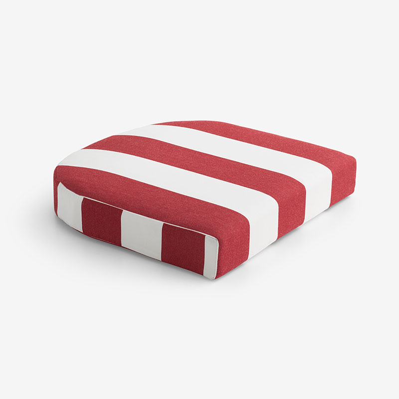 Contour Chair Cushion - Cabana Jockey Red, 18 in. x 18 in.