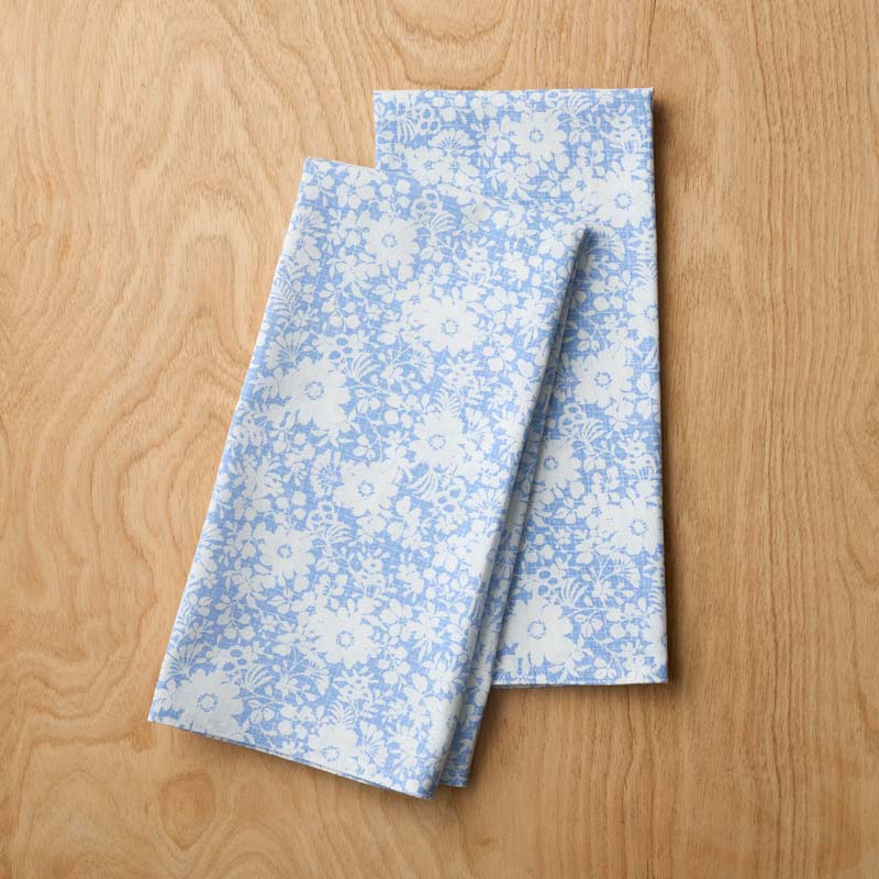 Garden Floral Cotton Tea Towels, Set of 2 - Natures Bouquet
