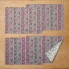 Antara Reversible Placemats, Set of 4 - Red