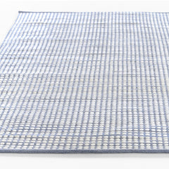 Handwoven Mini Checkered Performance Rug - Blue, 8' x 10'