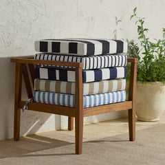 Replacement Boxed Edge Chair Cushion - Lido Stripe, 20 in. x 20 in.