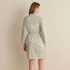 Printed Voile Women's Kimono Robe - Meadow Song, XS/S