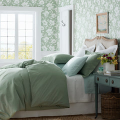 Classic Cool Cotton Percale Flat Bed Sheet - White, Queen