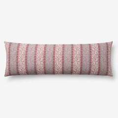 Aswi Decorative Lumbar Pillow Cover - Red Multi