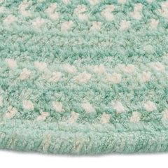 Bambini Braided Chenille Rug - Aqua, 5' Round