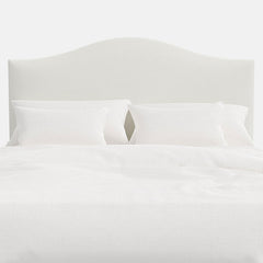 Saddle Textured Linen Headboard - White, Cal King