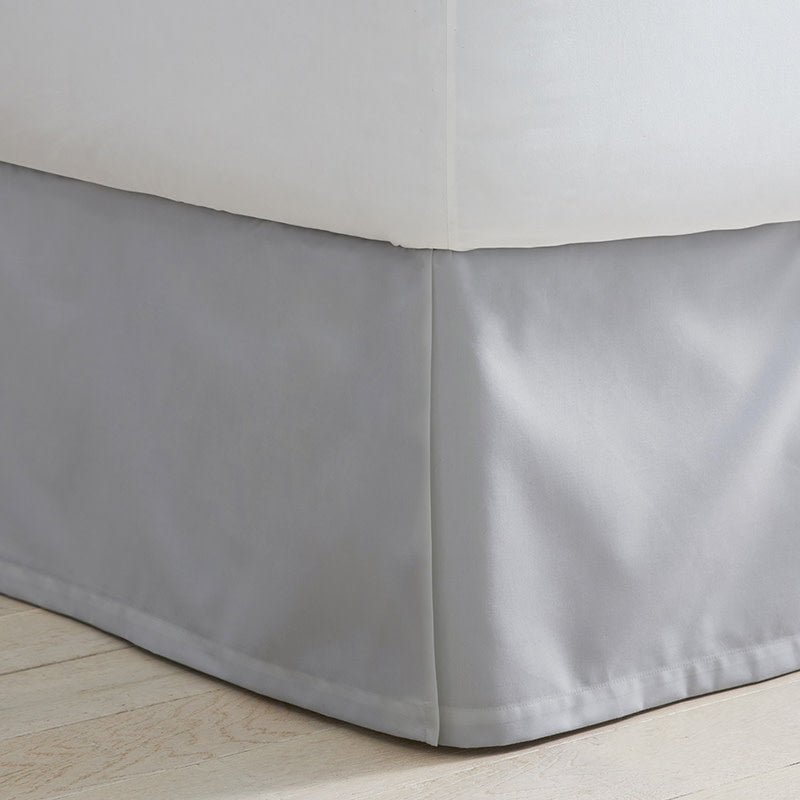Classic Smooth Wrinkle-Free Sateen Bed Skirt - Gray Mist, Queen