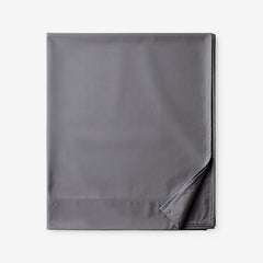 Classic Smooth Wrinkle-Free Sateen Flat Bed Sheet - Stone Gray, King