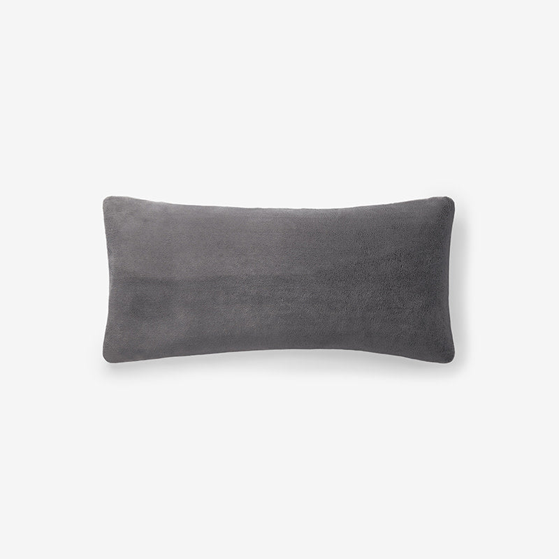 Decorative Lumbar Pillow Cover - Graphite, 14 in. x 30 in.