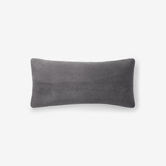 Decorative Lumbar Pillow Cover - Graphite, 14 in. x 30 in.