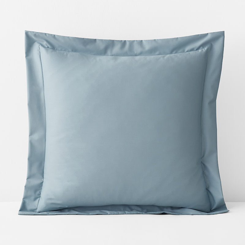 Classic Smooth Wrinkle-Free Sateen Sham - Blue Shale, Euro