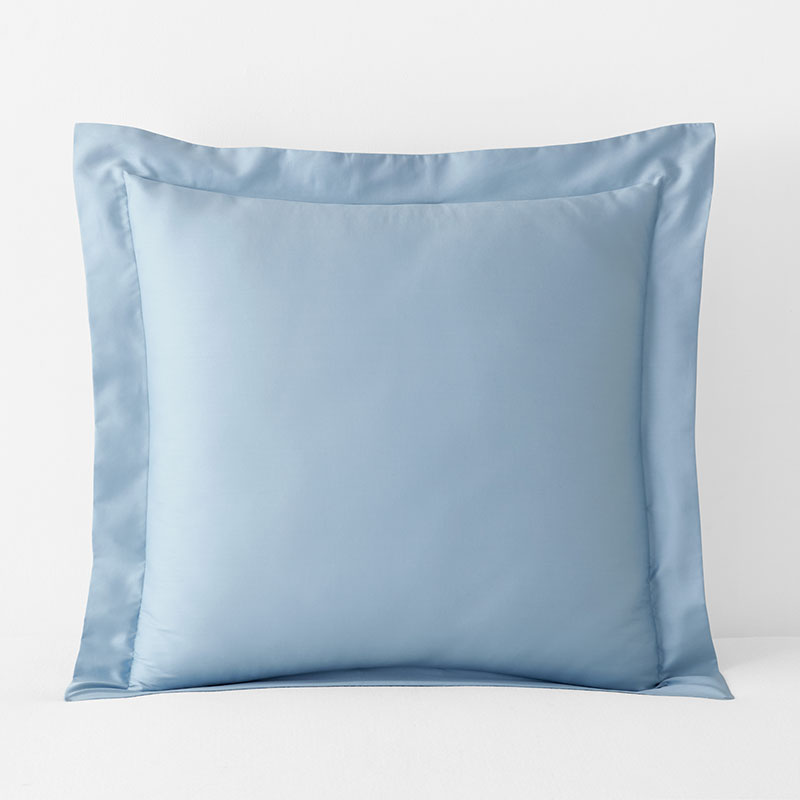 Classic Smooth Sateen Solid Sham - Light Blue, Euro