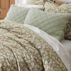 Julienne Classic Cool Cotton Percale Sham - Floral Beige, Standard