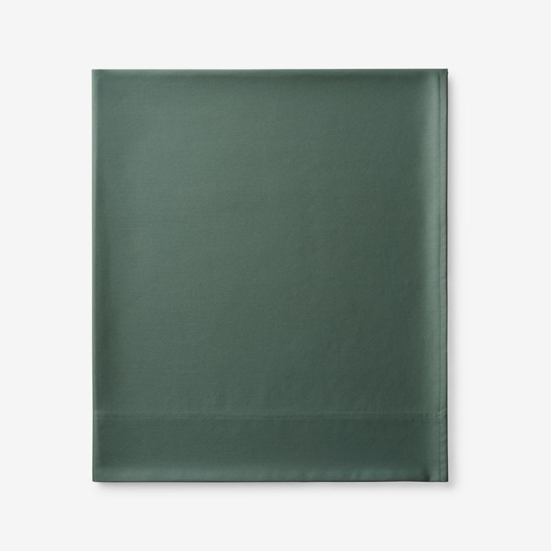 Premium Smooth Supima® Cotton Wrinkle-Free Sateen Flat Bed Sheet - Olive Green, Twin/Twin XL