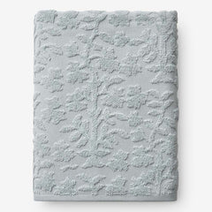 Floral Jacquard Bath Sheet - Light Seaspray