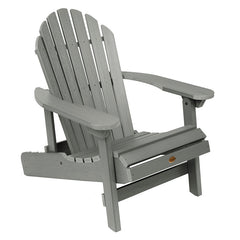 Folding and Reclining Adirondack Chair - Gray