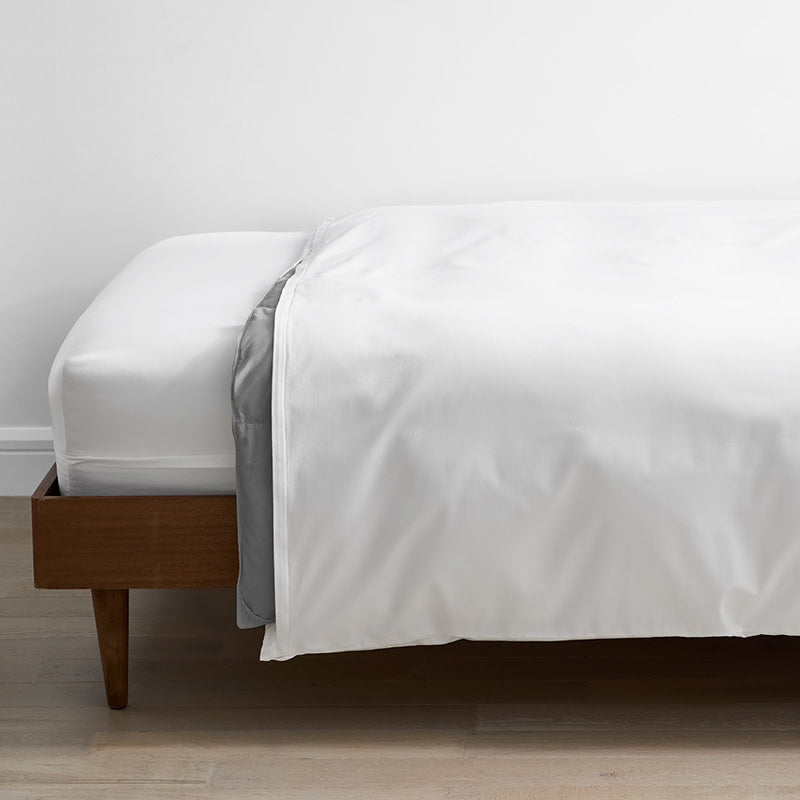 Organic Cotton Sateen Comforter Protector - Full