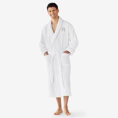 Men's Robe - White, M