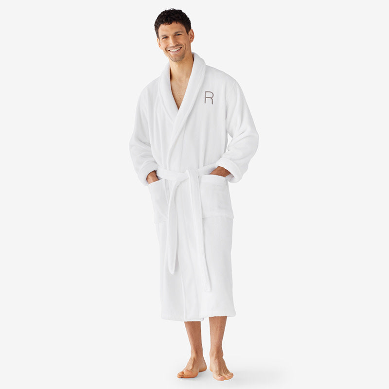 Men's Robe - White, XL